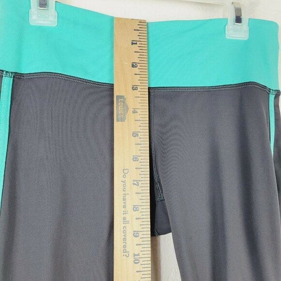 Lululemon Race With Grace Cropped Running Pants Sz 6 Soot/Bali Breeze Athletic - Picture 8 of 12